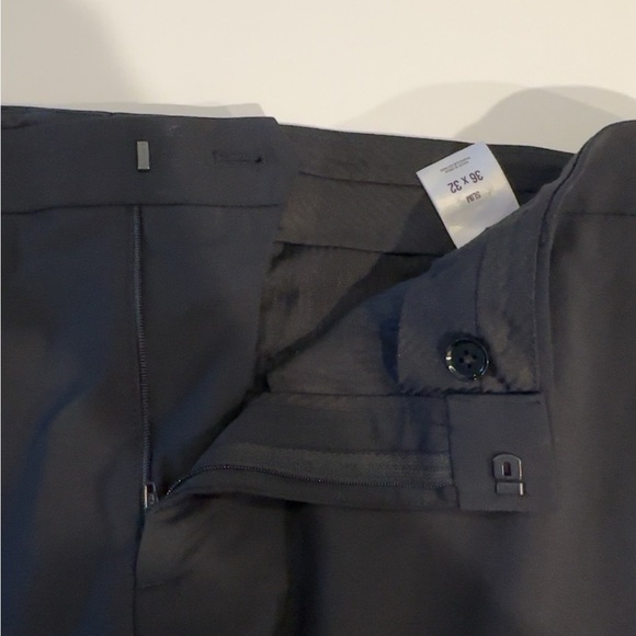 Express Performance Black Slim Fit Dress Pants 36x32 - Picture 3 of 4